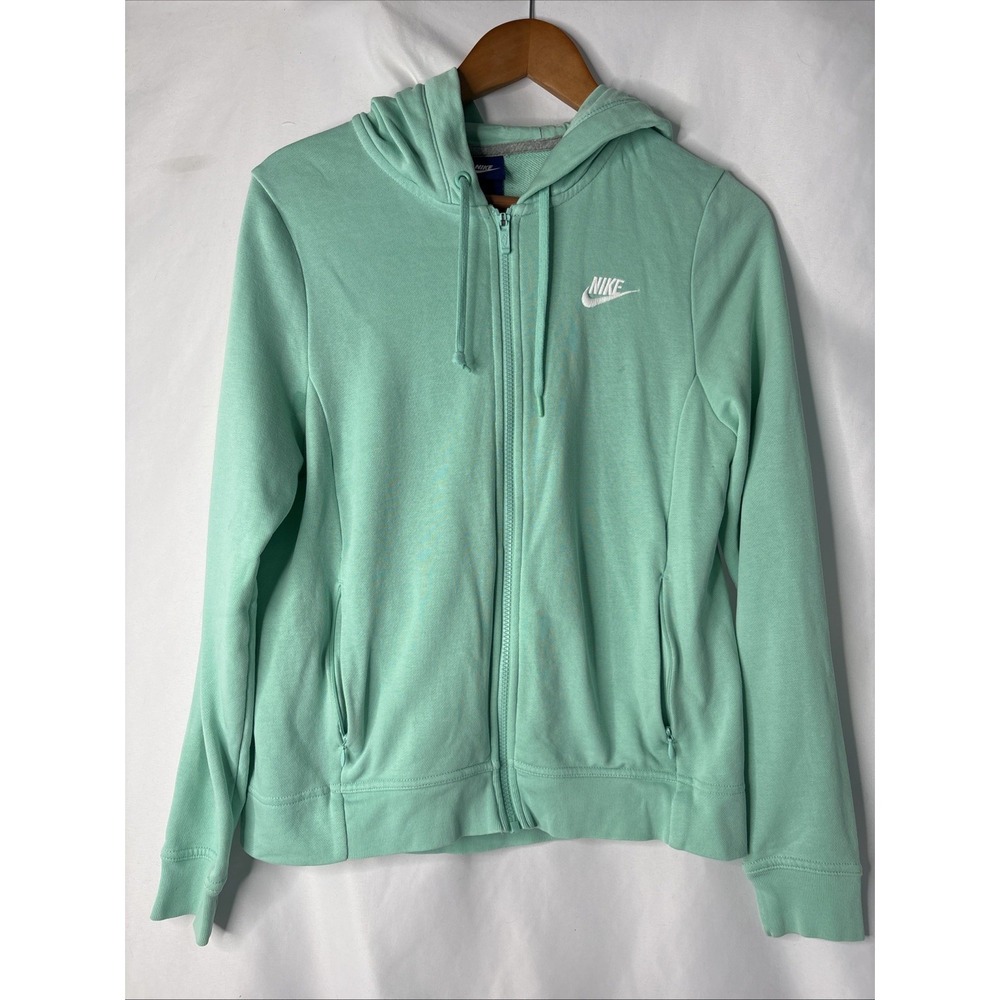 Nike Sportswear Women's M‎ Full Zip Up Hoodie Mint Green Athletics Sweatshirt